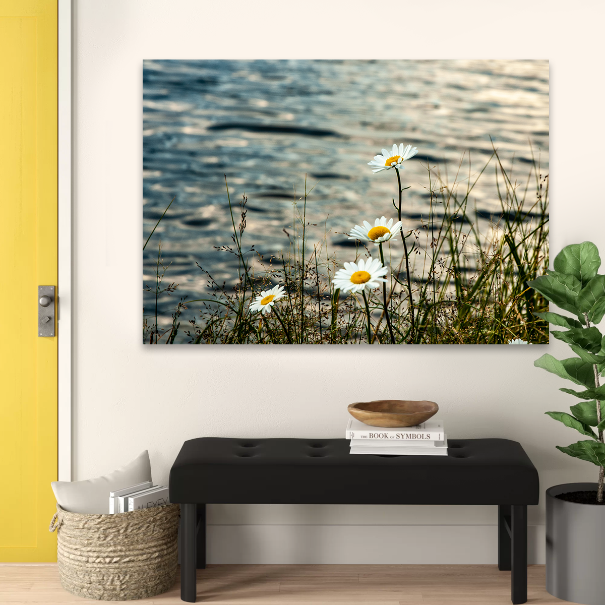 Lake Flowers Wall Art