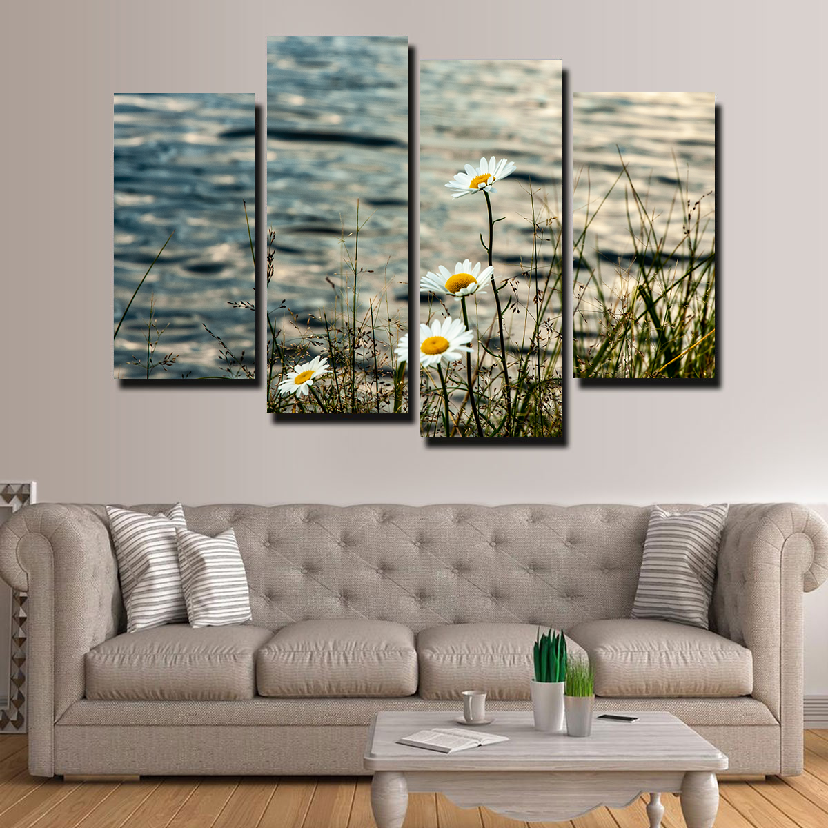 Lake Flowers Wall Art