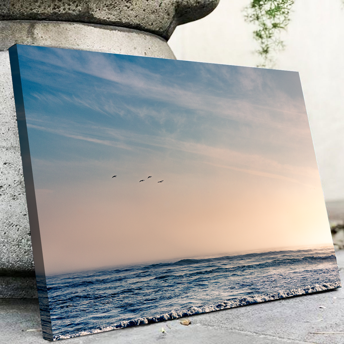 Pelican Sunset Wall Art