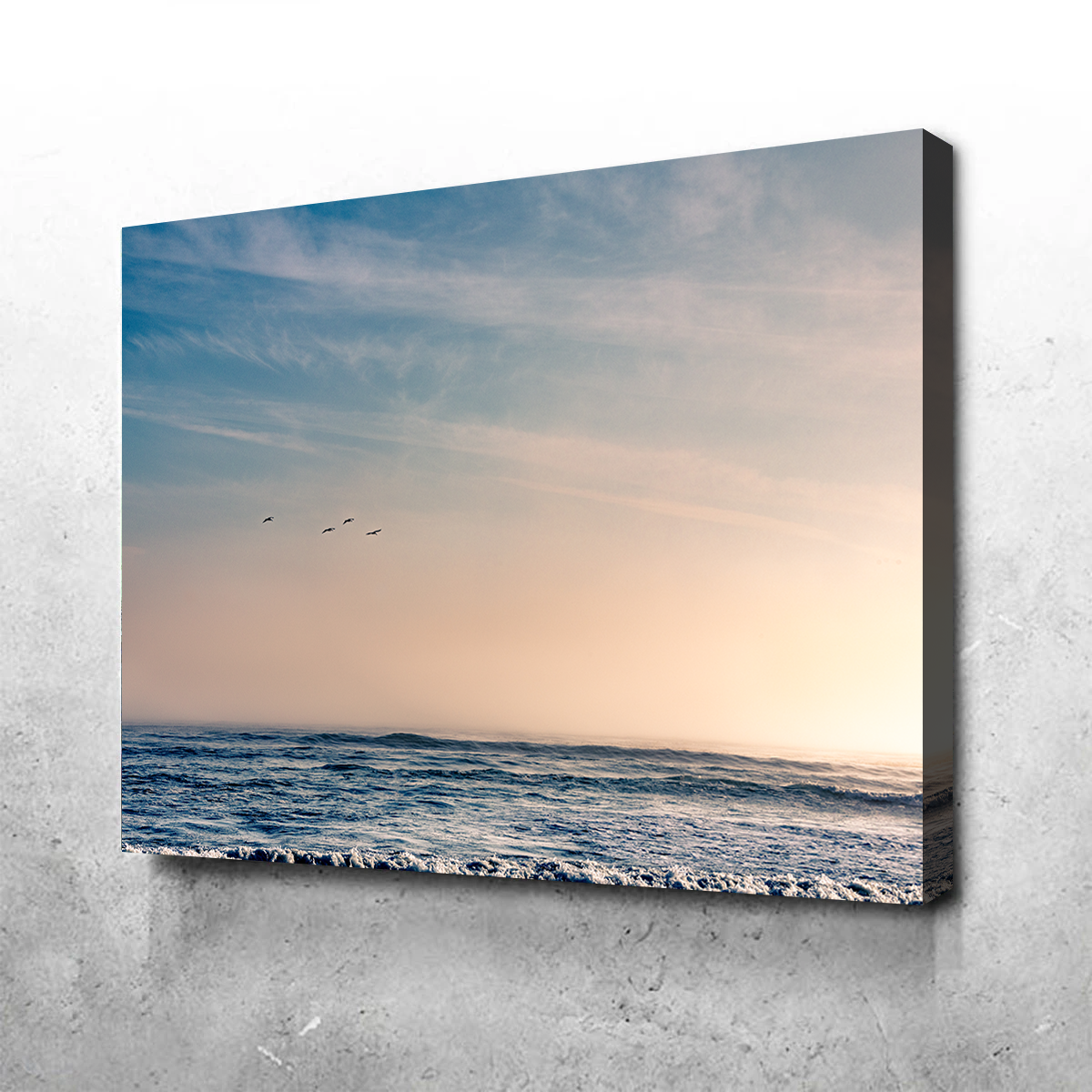Pelican Sunset Wall Art