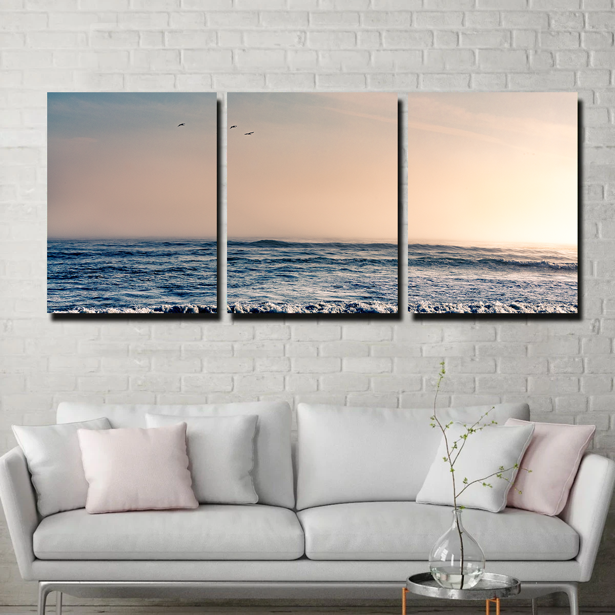 Pelican Sunset Wall Art