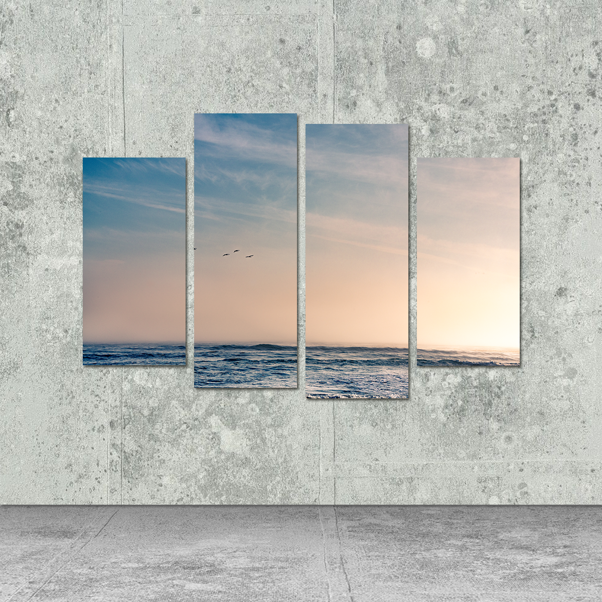 Pelican Sunset Wall Art