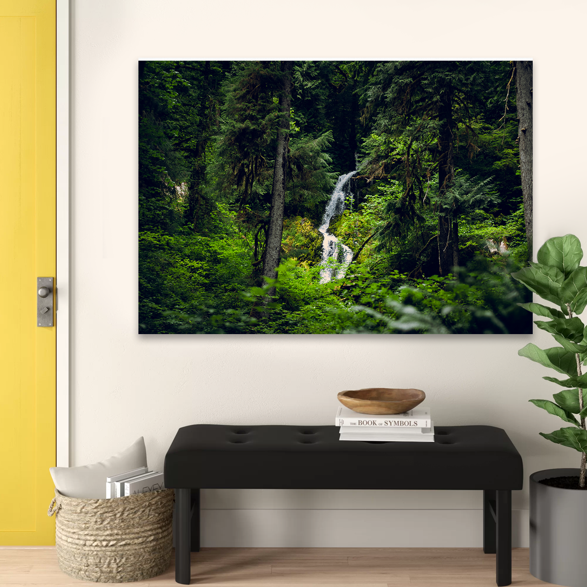 Rainforest Waterfall Wall Art