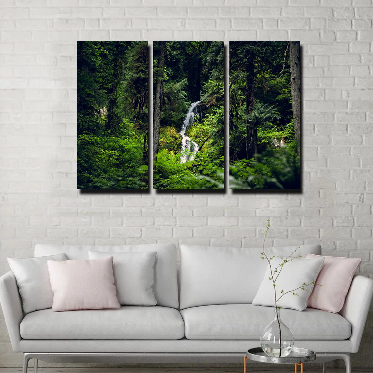 Rainforest Waterfall Wall Art
