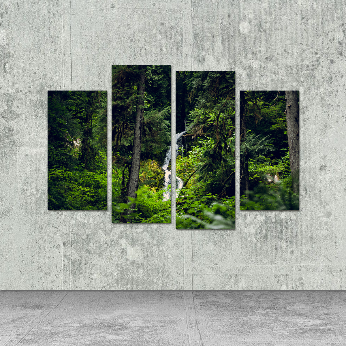 Rainforest Waterfall Wall Art