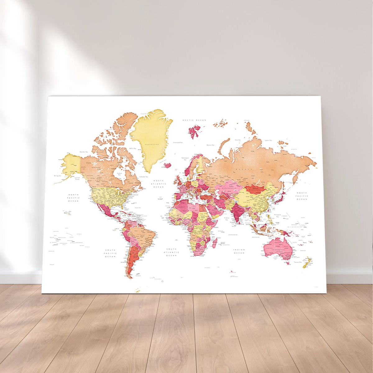 World Map 19 Wall Art