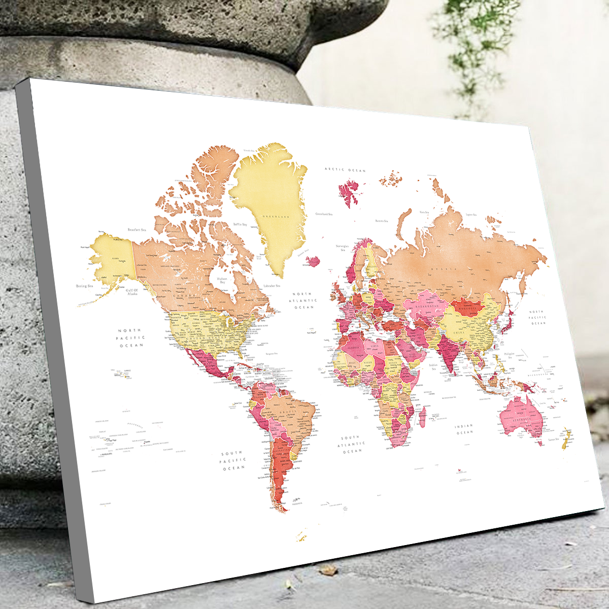 World Map 19 Wall Art