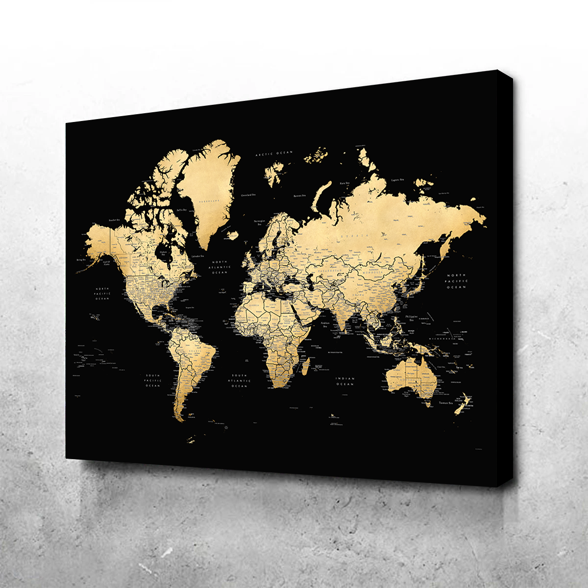 World Map 34 Wall Art