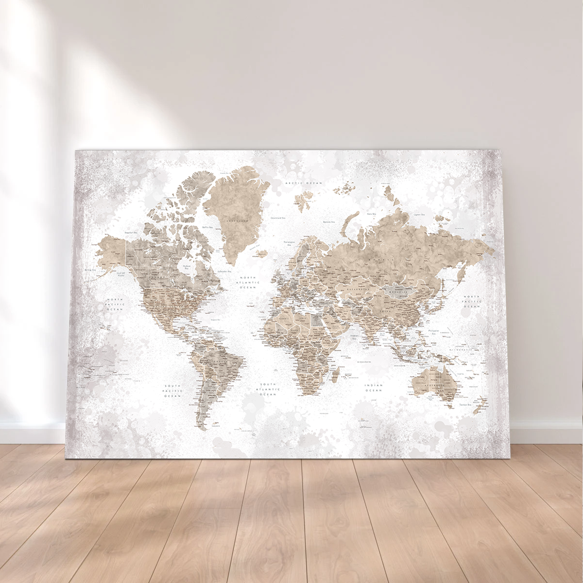 World Map 54 Wall Art