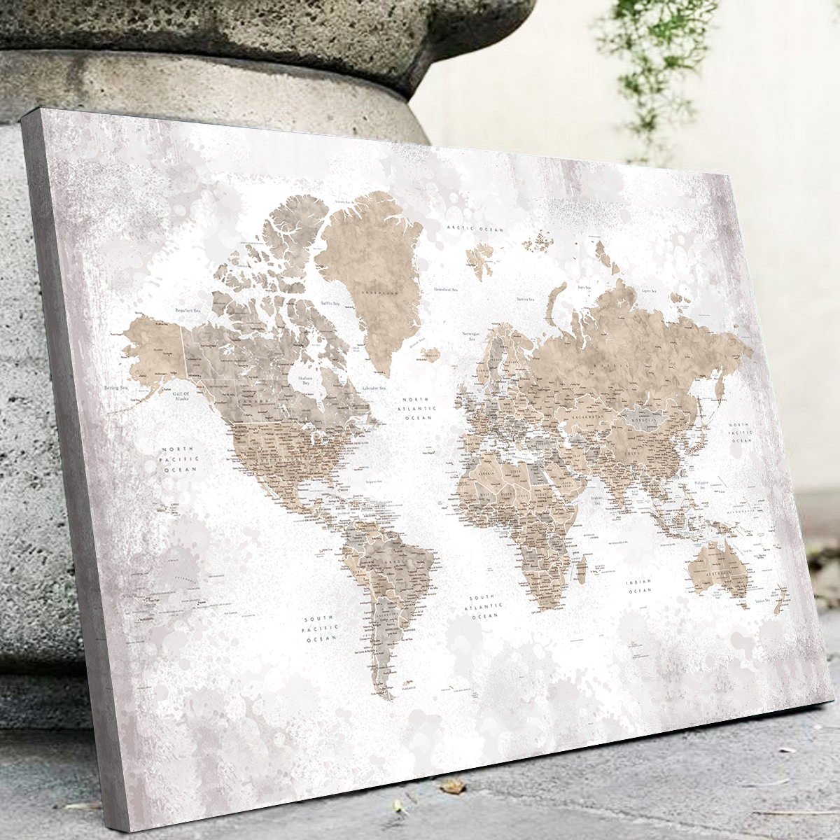 World Map 54 Wall Art