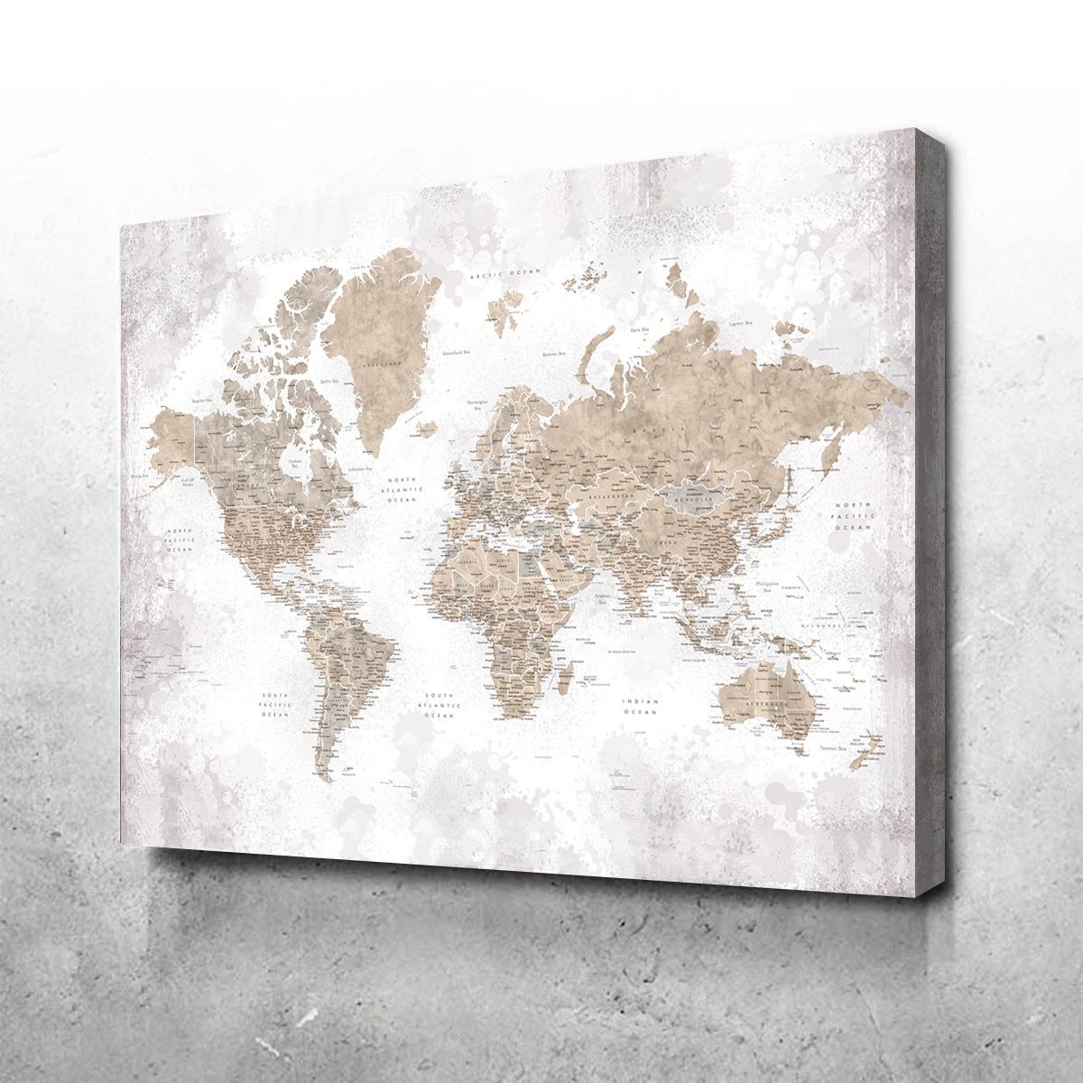 World Map 54 Wall Art