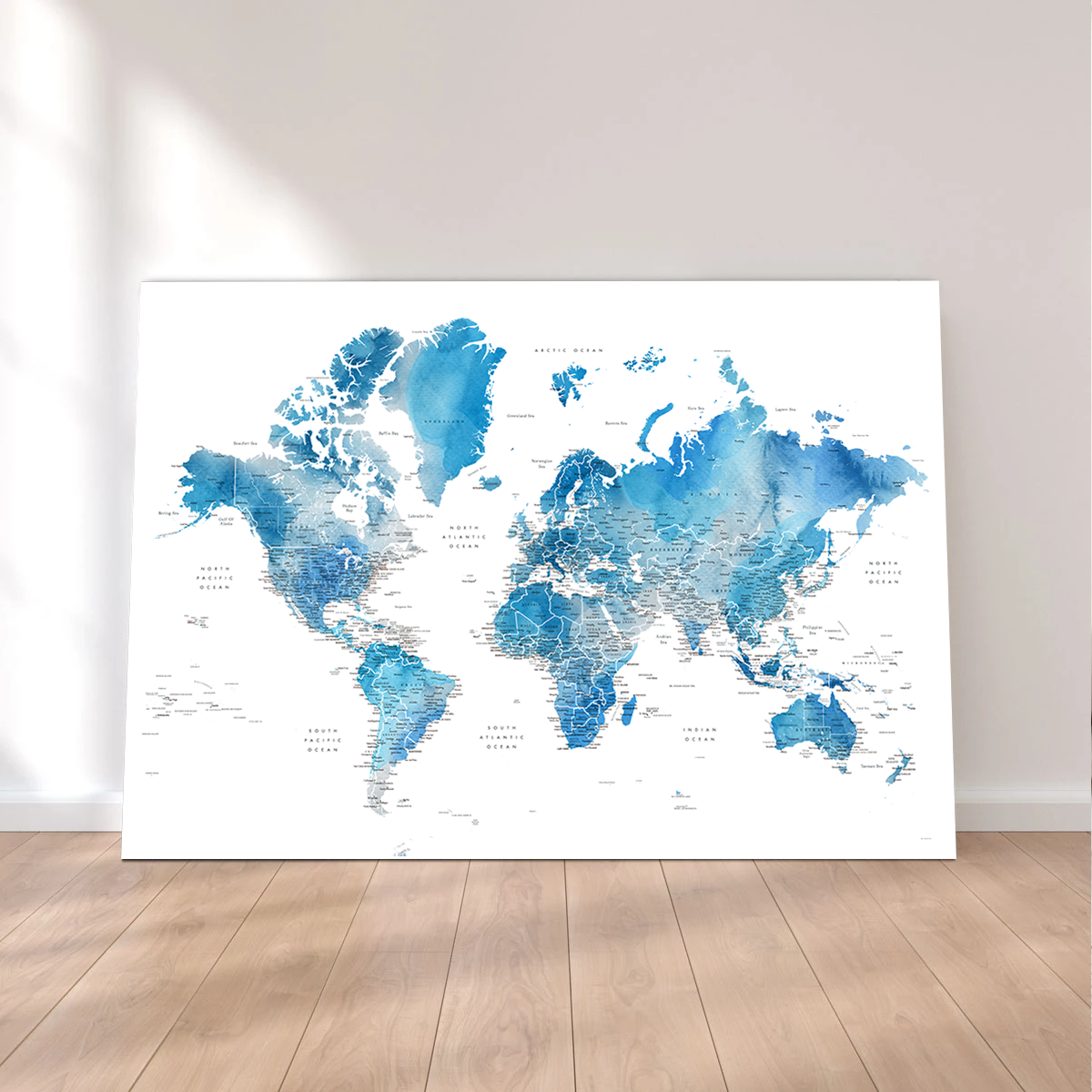 World Map 6 Wall Art