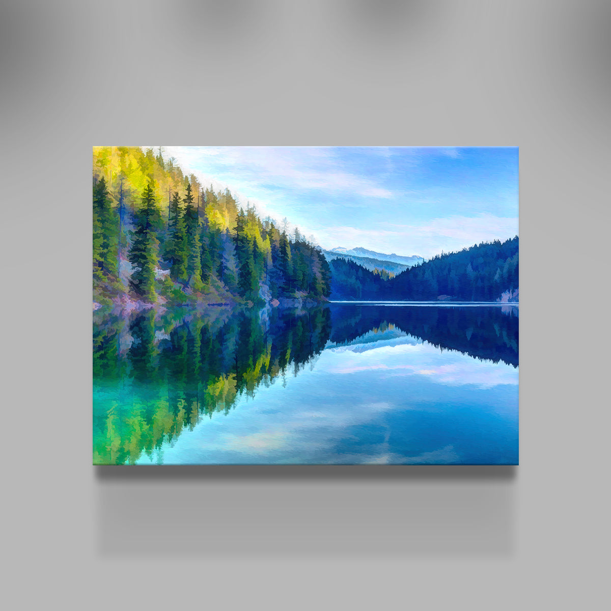 Mountain Lakeshore Wall Art