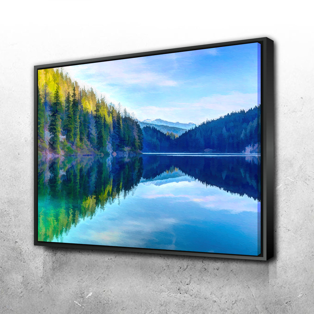 Mountain Lakeshore Wall Art