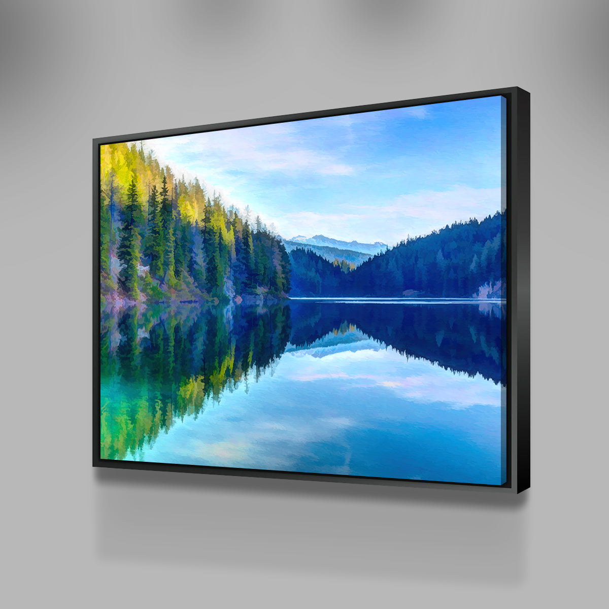 Mountain Lakeshore Wall Art