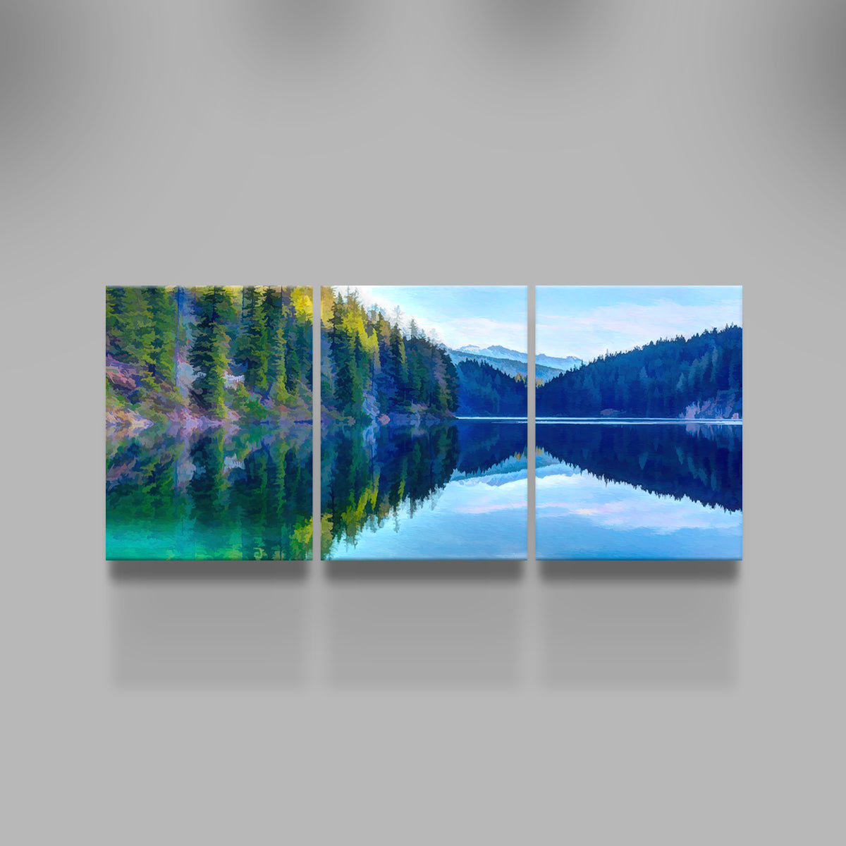 Mountain Lakeshore Wall Art