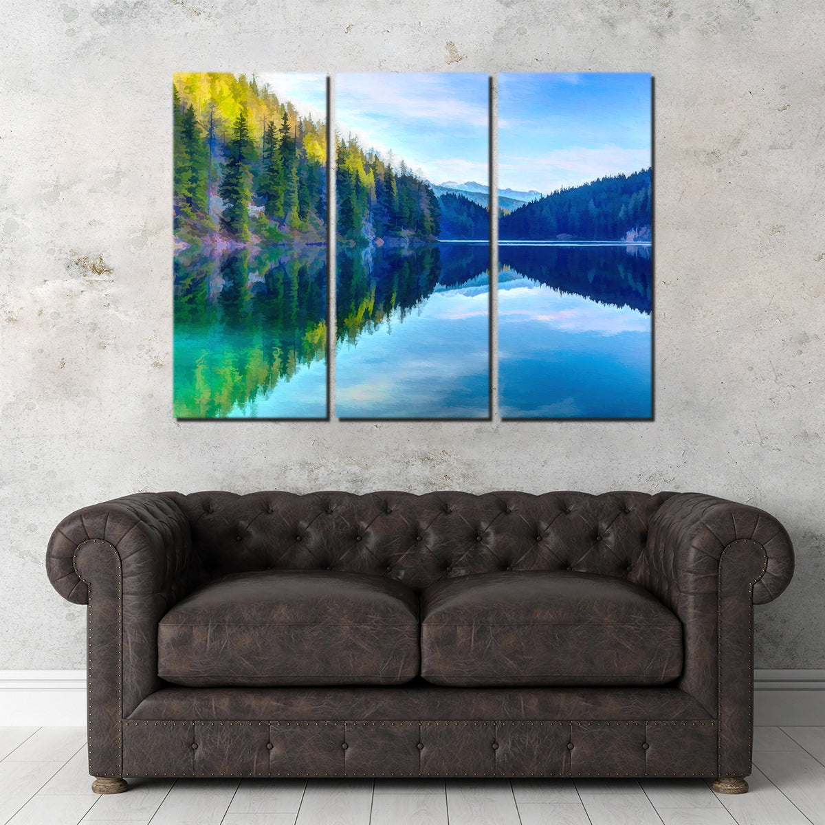Mountain Lakeshore Wall Art