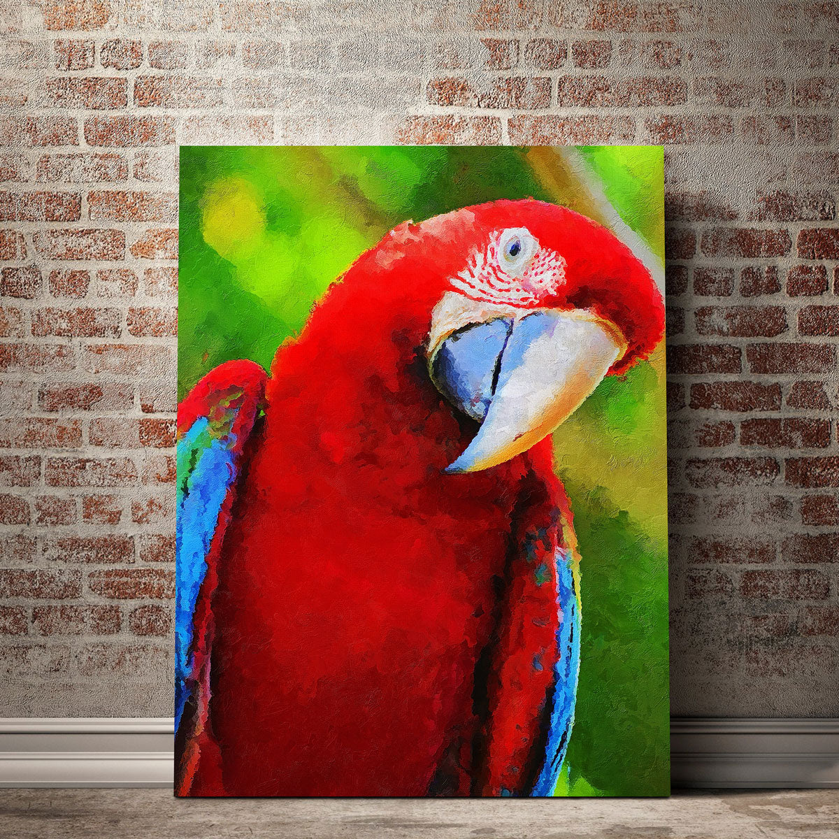 Parrot Recovered Painting Wall Art