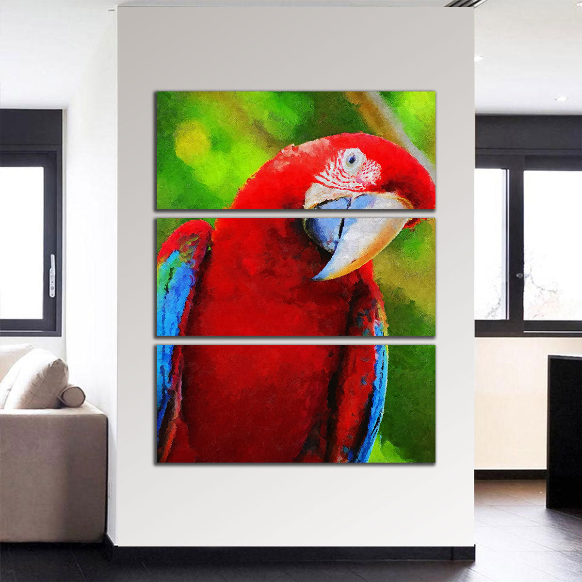 Parrot Recovered Painting Wall Art