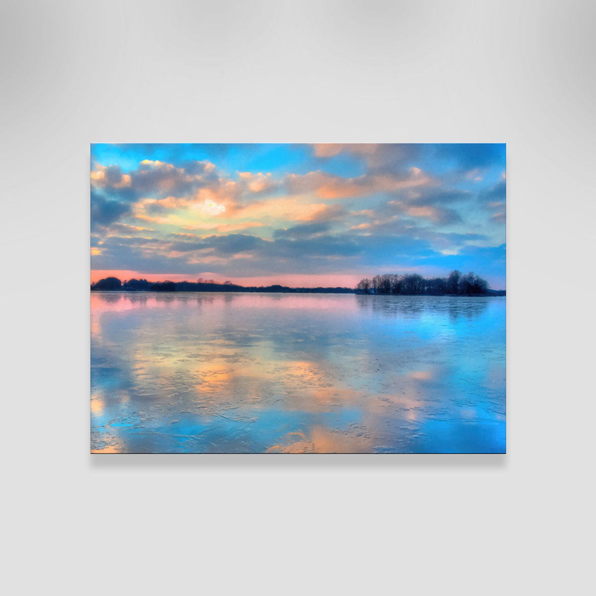 Pastel Clouds At Sunset Wall Art
