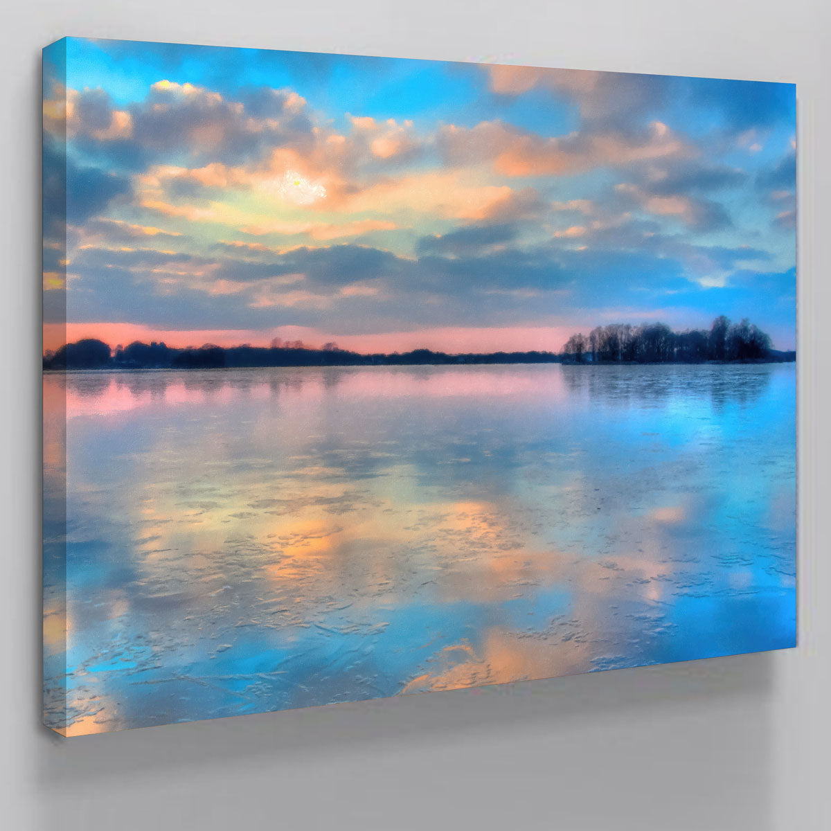 Pastel Clouds At Sunset Wall Art