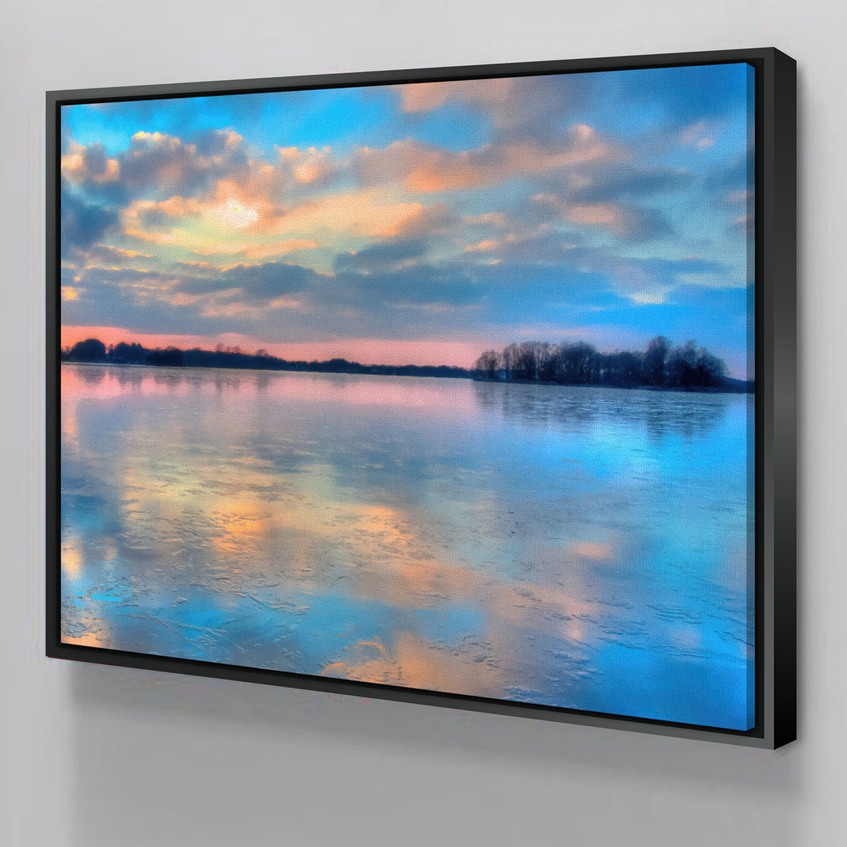 Pastel Clouds At Sunset Wall Art
