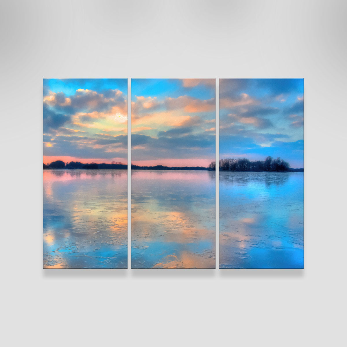 Pastel Clouds At Sunset Wall Art