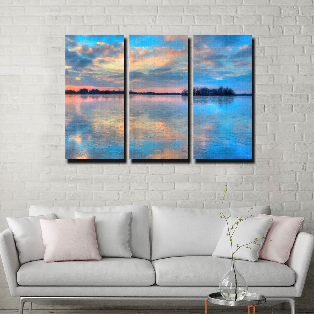 Pastel Clouds At Sunset Wall Art