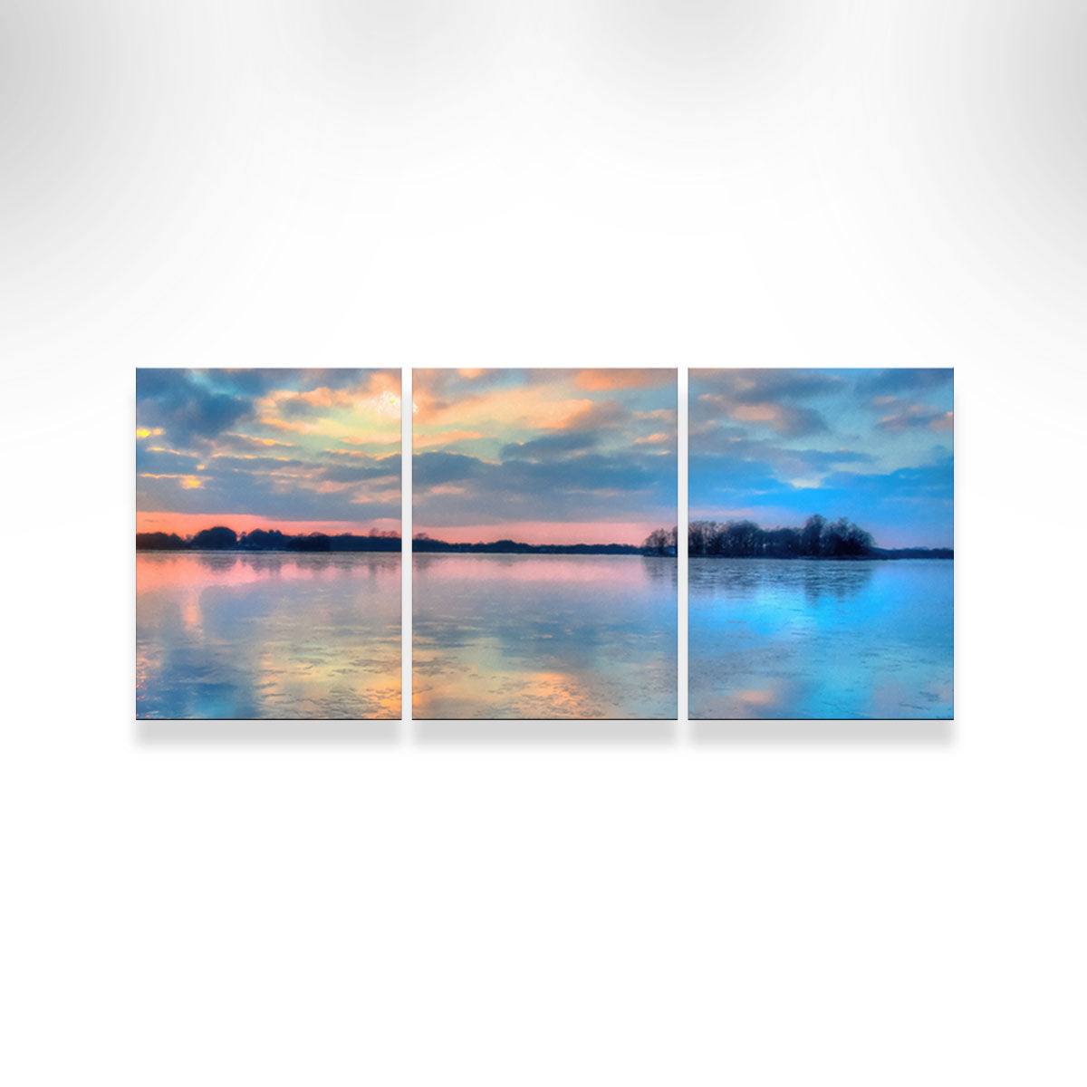 Pastel Clouds At Sunset Wall Art