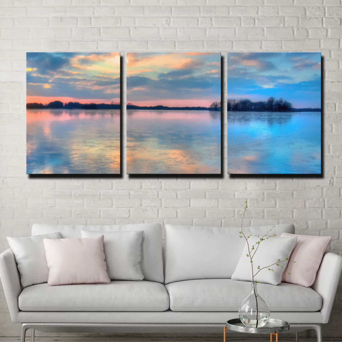 Pastel Clouds At Sunset Wall Art