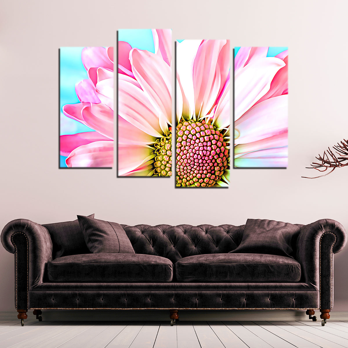 Pink Dahlia Wall Art