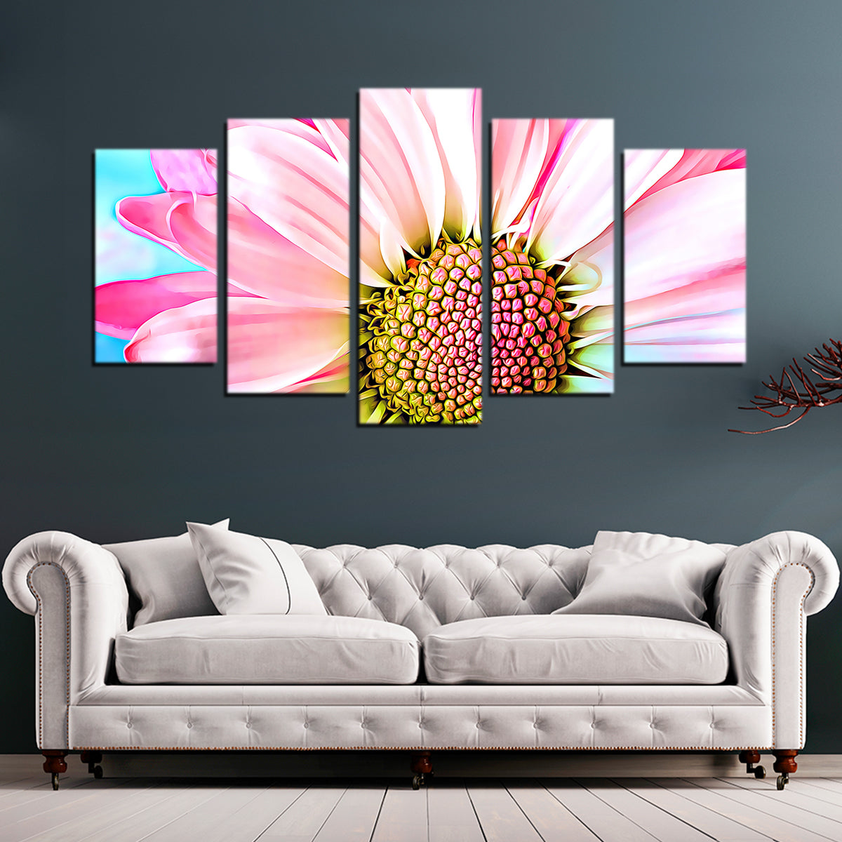 Pink Dahlia Wall Art