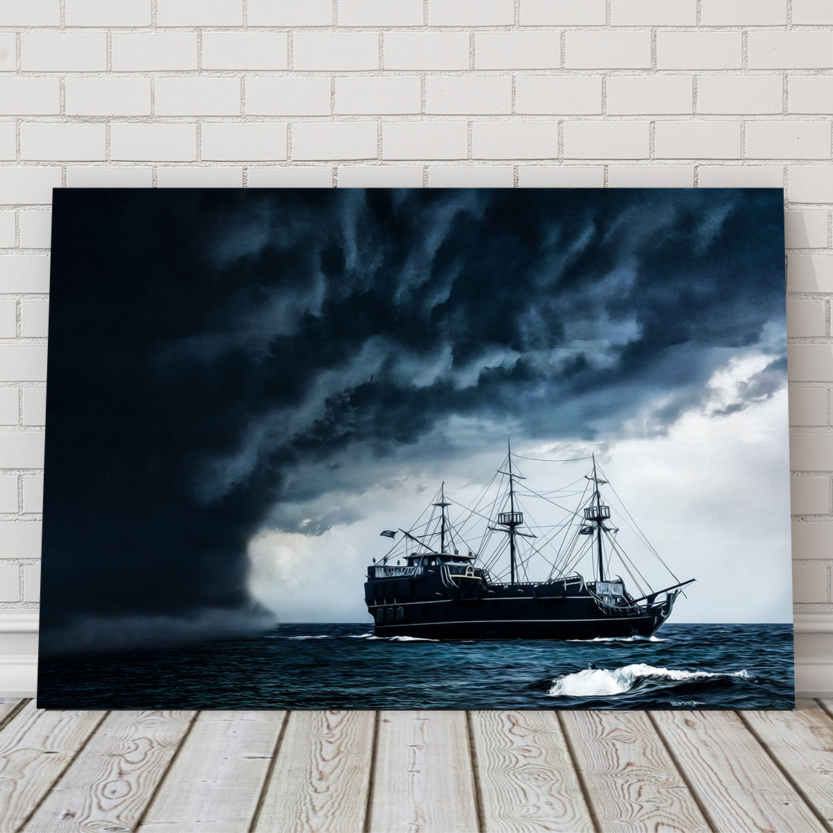 Pirate Ship in the Storm Wall Art
