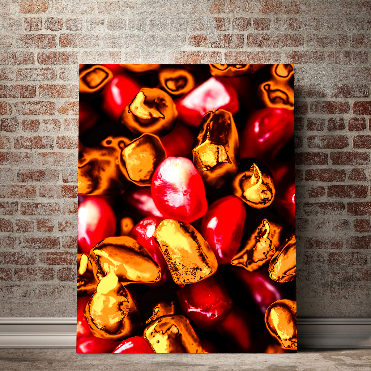 Pomegranate Seeds Wall Art