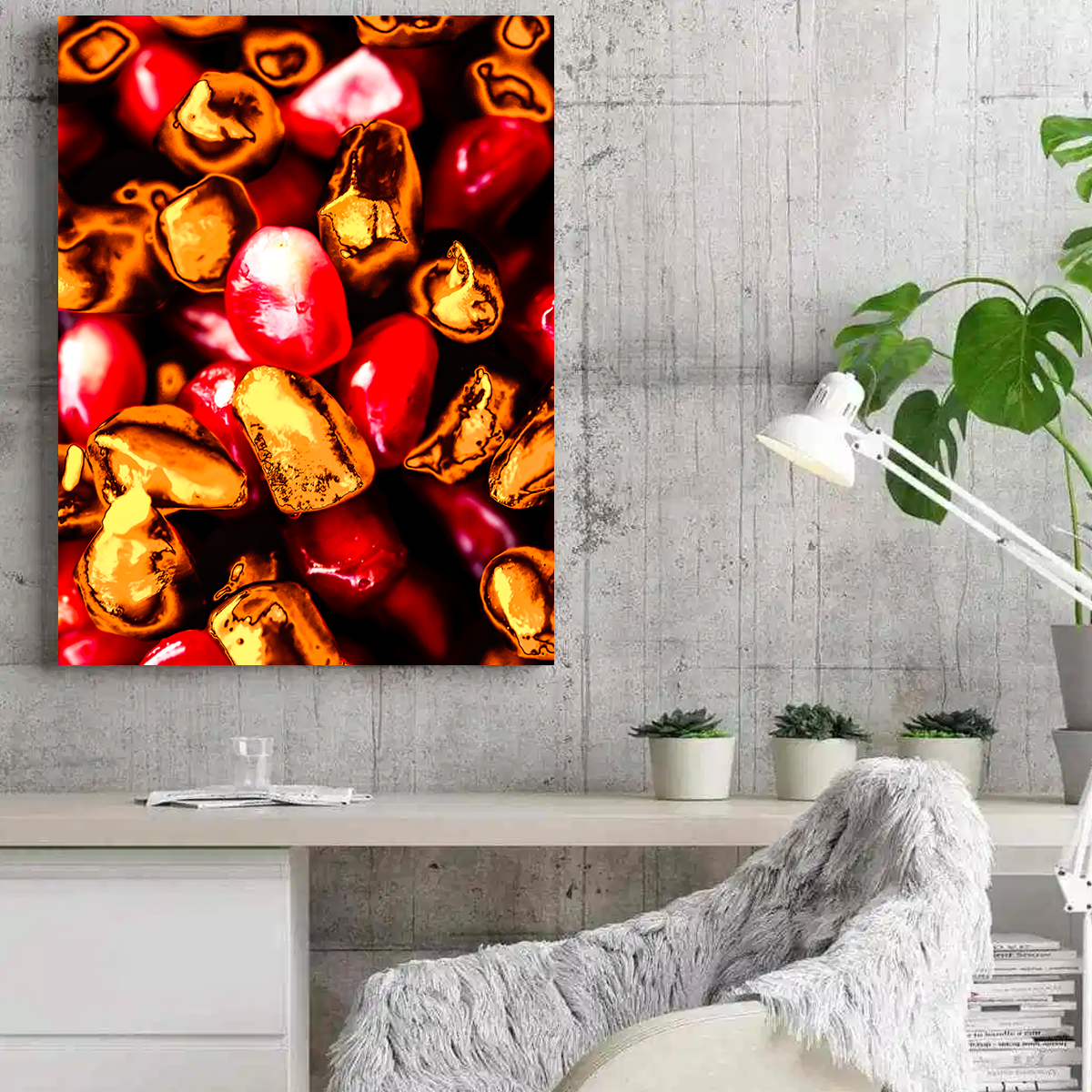 Pomegranate Seeds Wall Art