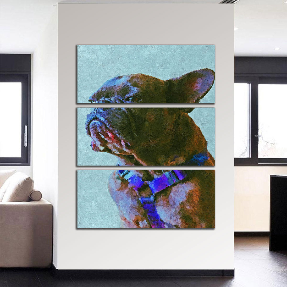 Pug 2 Painting Wall Art