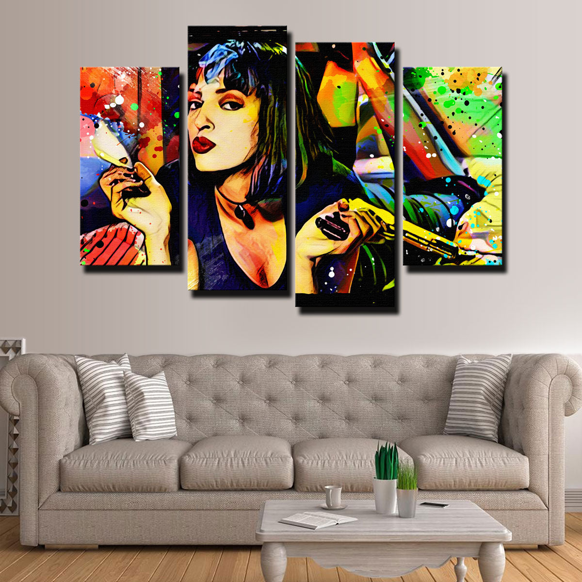 Abstract Pulp Fiction Wall Art