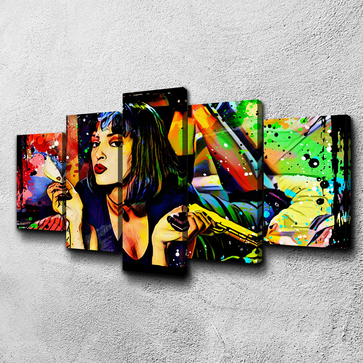 Abstract Pulp Fiction Wall Art