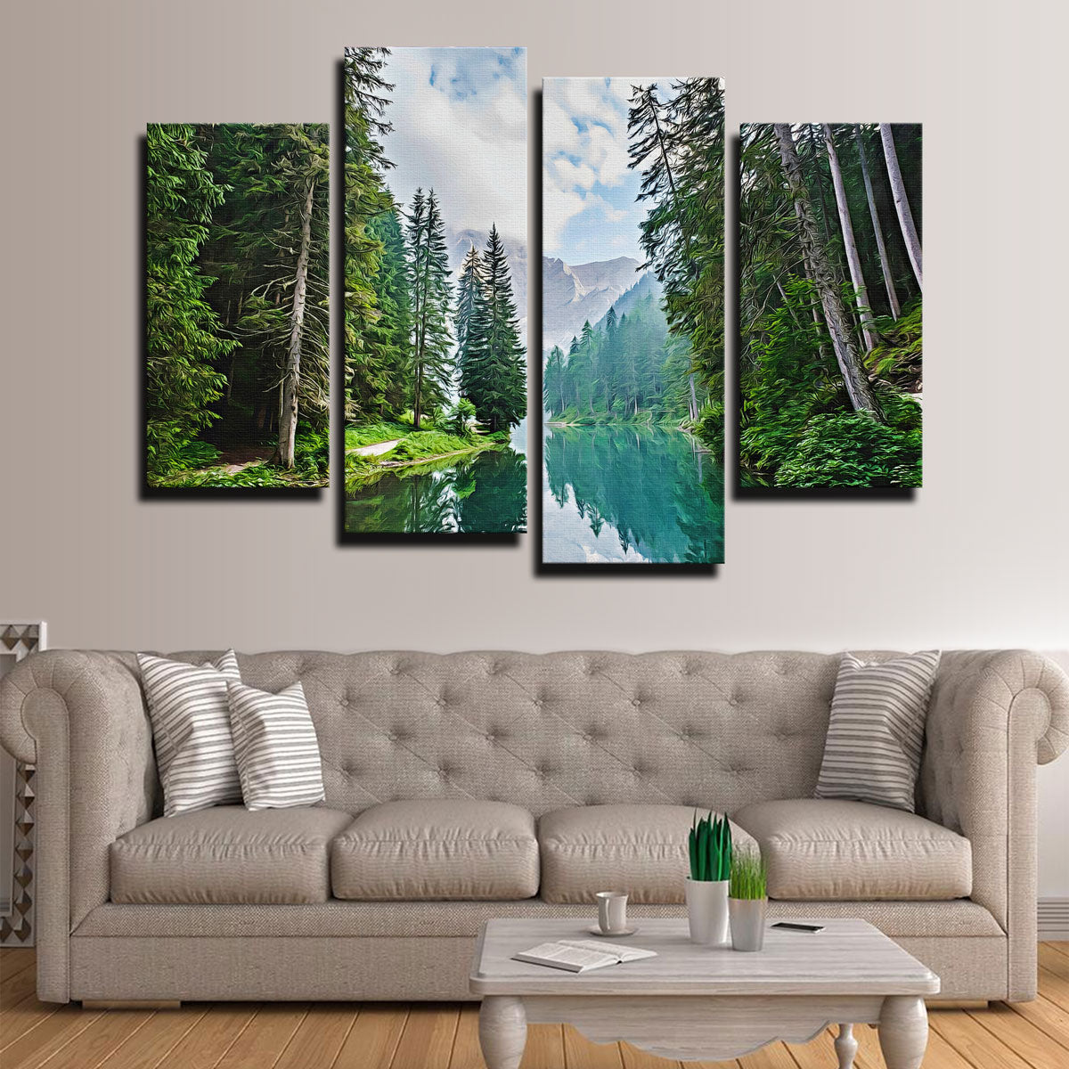 Quiet Mountain Lake Wall Art