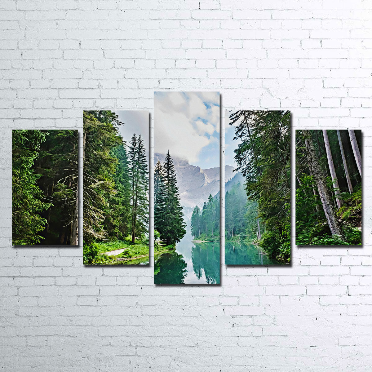 Quiet Mountain Lake Wall Art