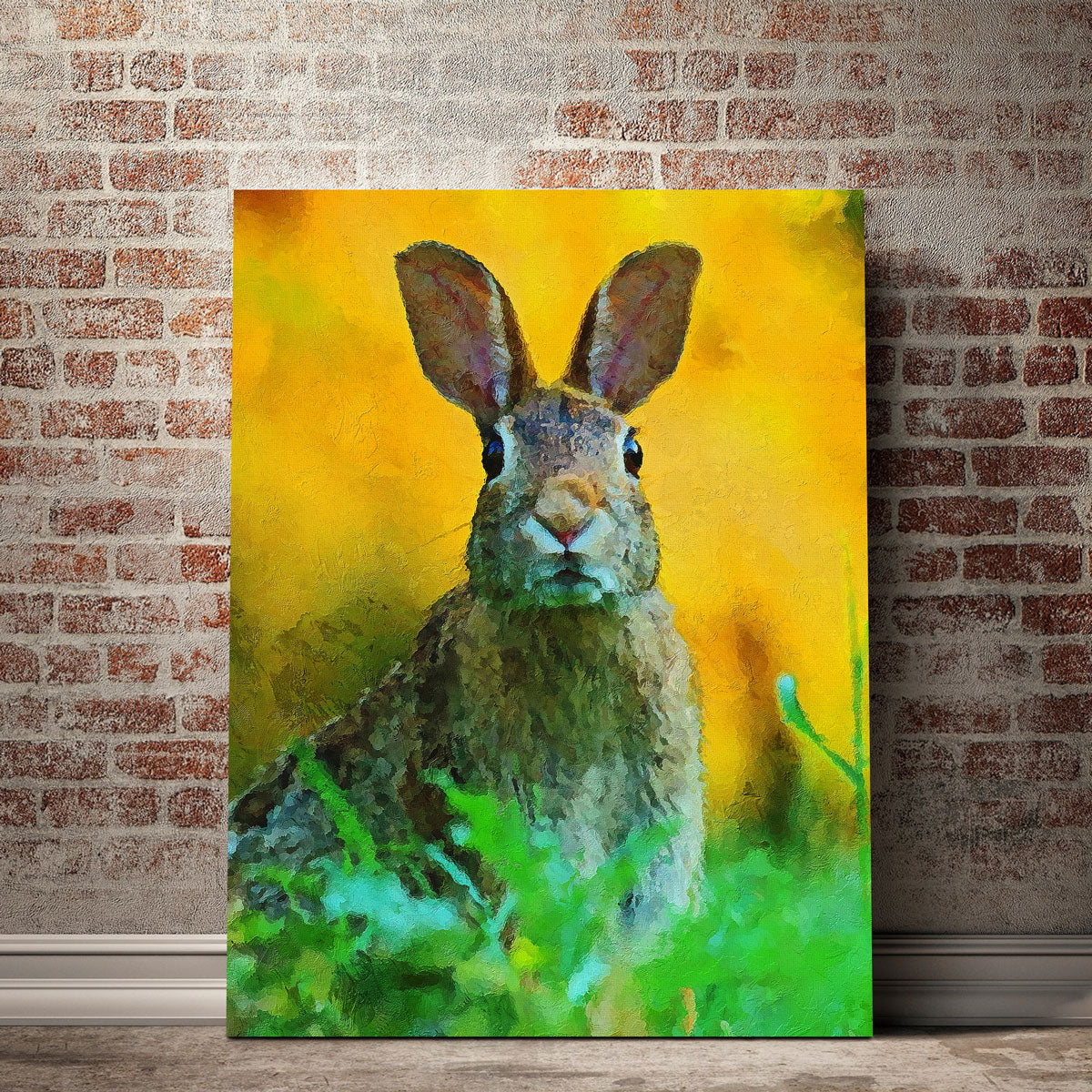 Rabbit Painting Wall Art