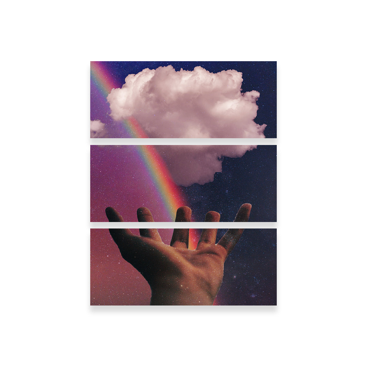 Rainbow Hand Wall Art