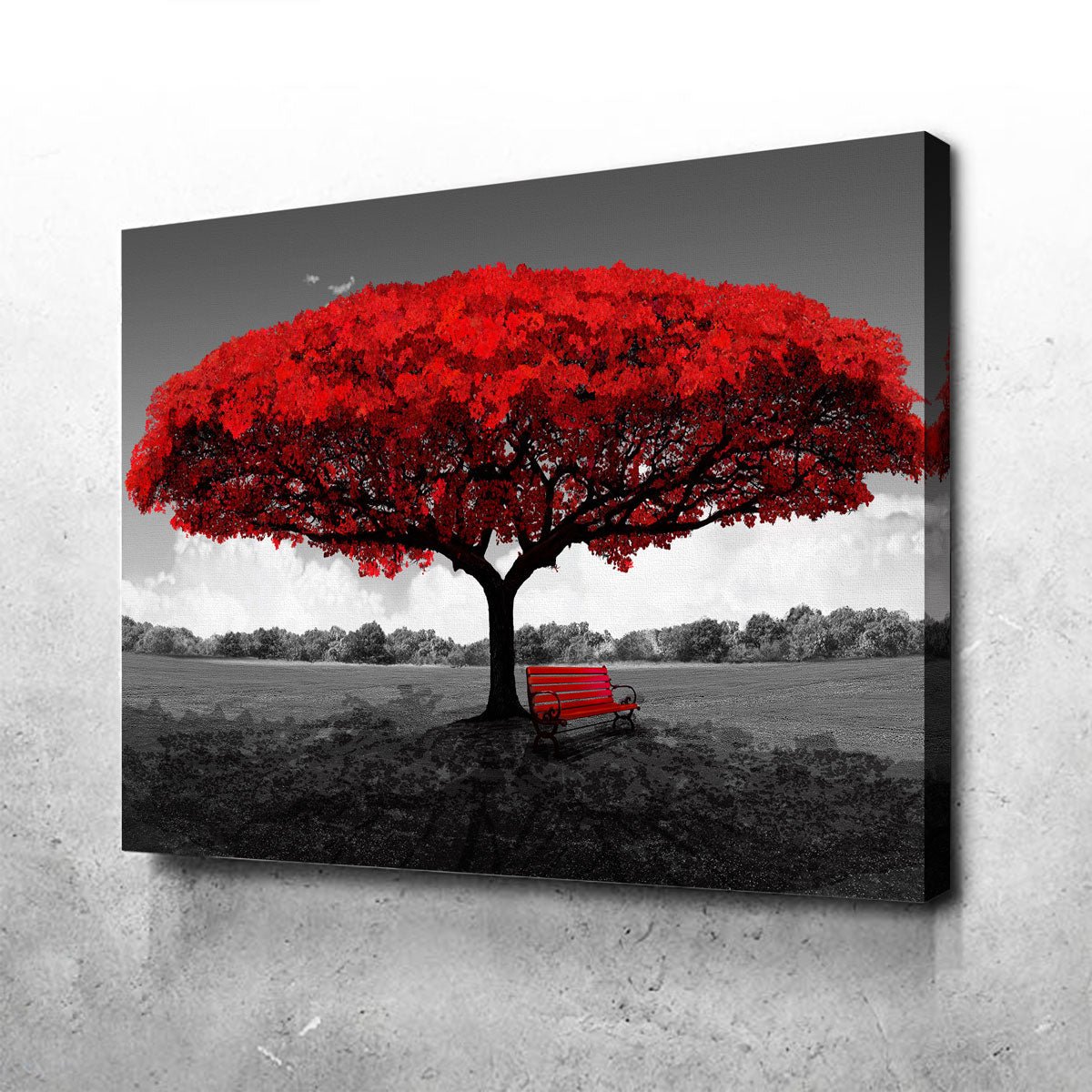 Red Tree Canvas Set