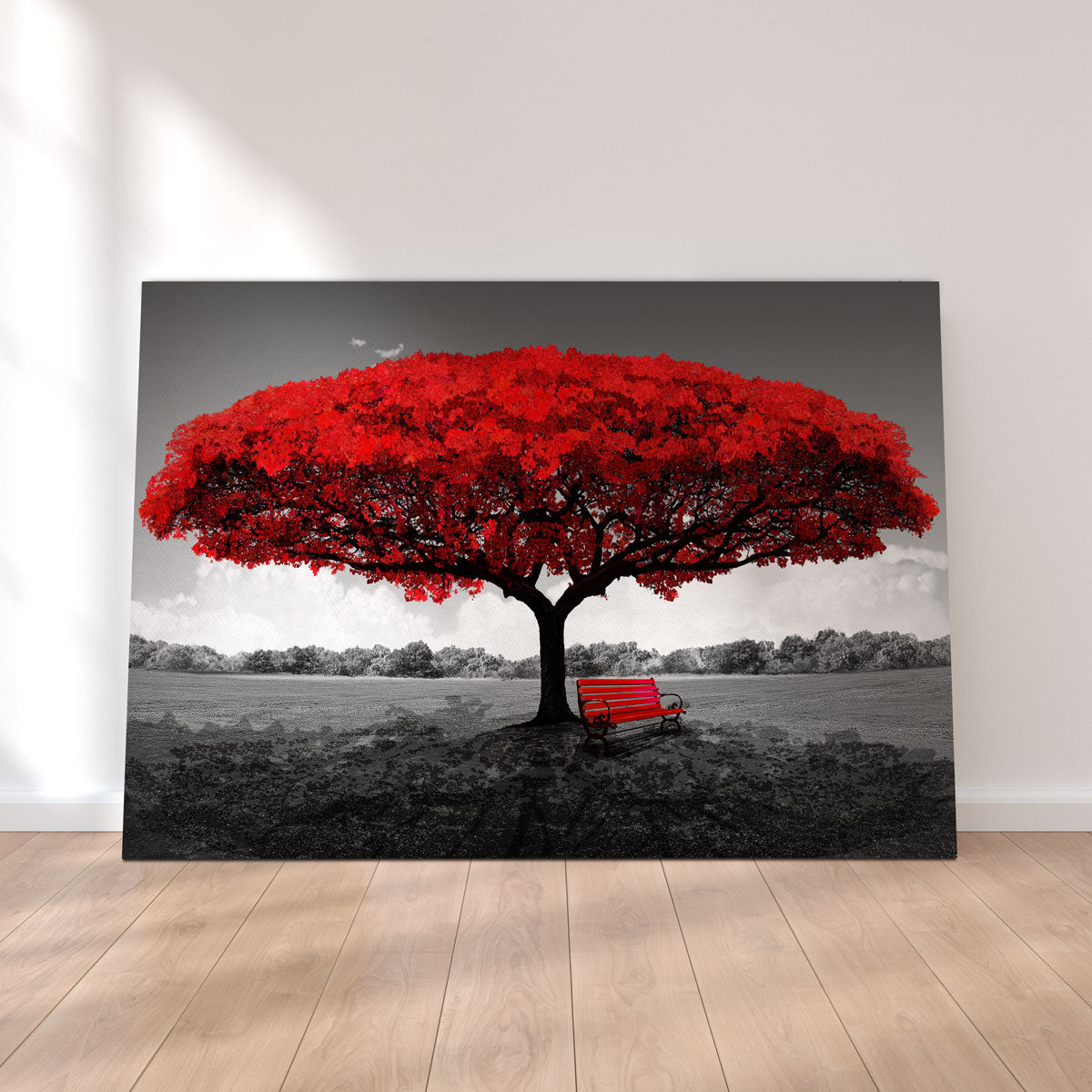 Red Tree Wall Art