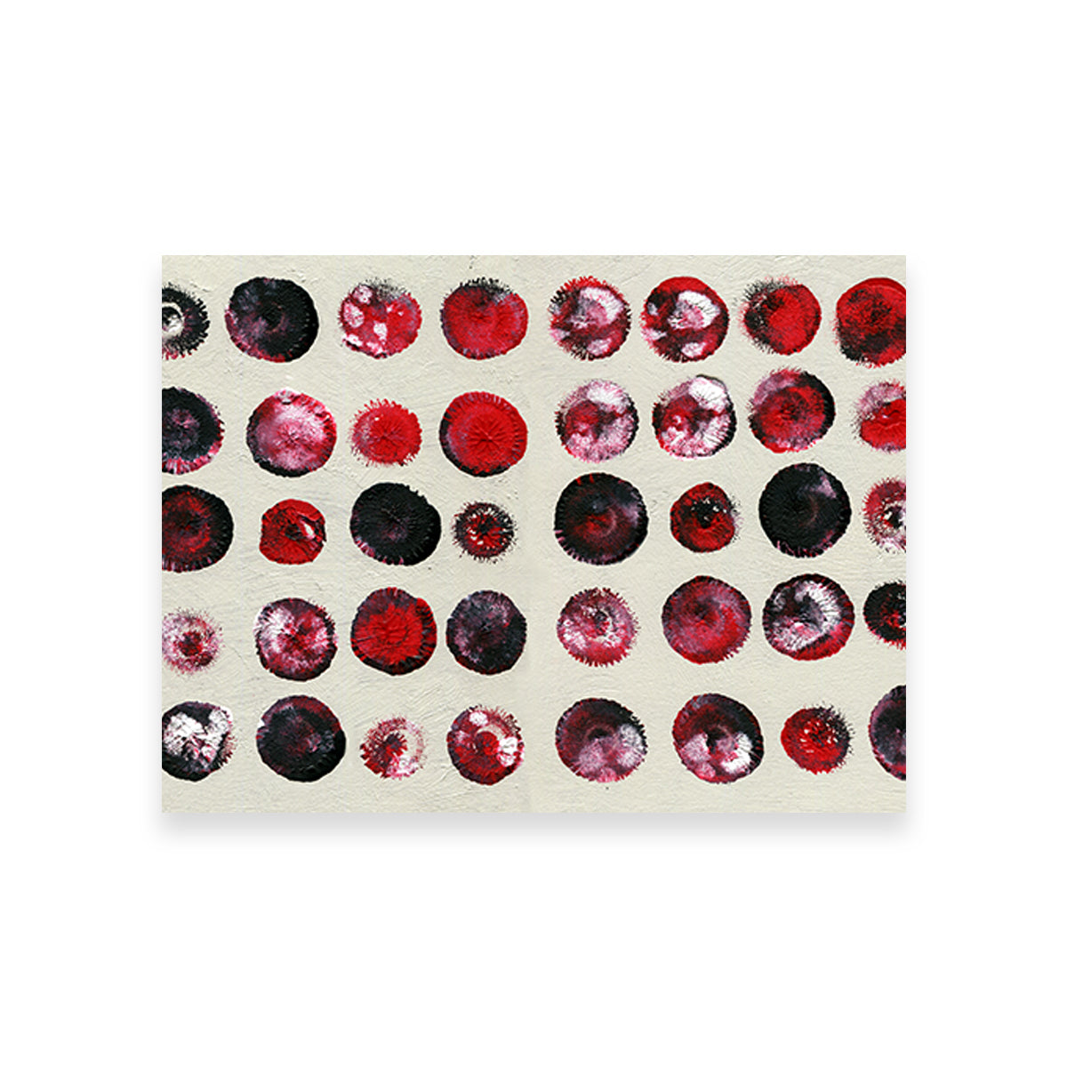 Red Circles Wall Art