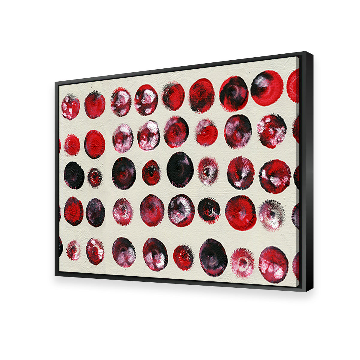 Red Circles Wall Art