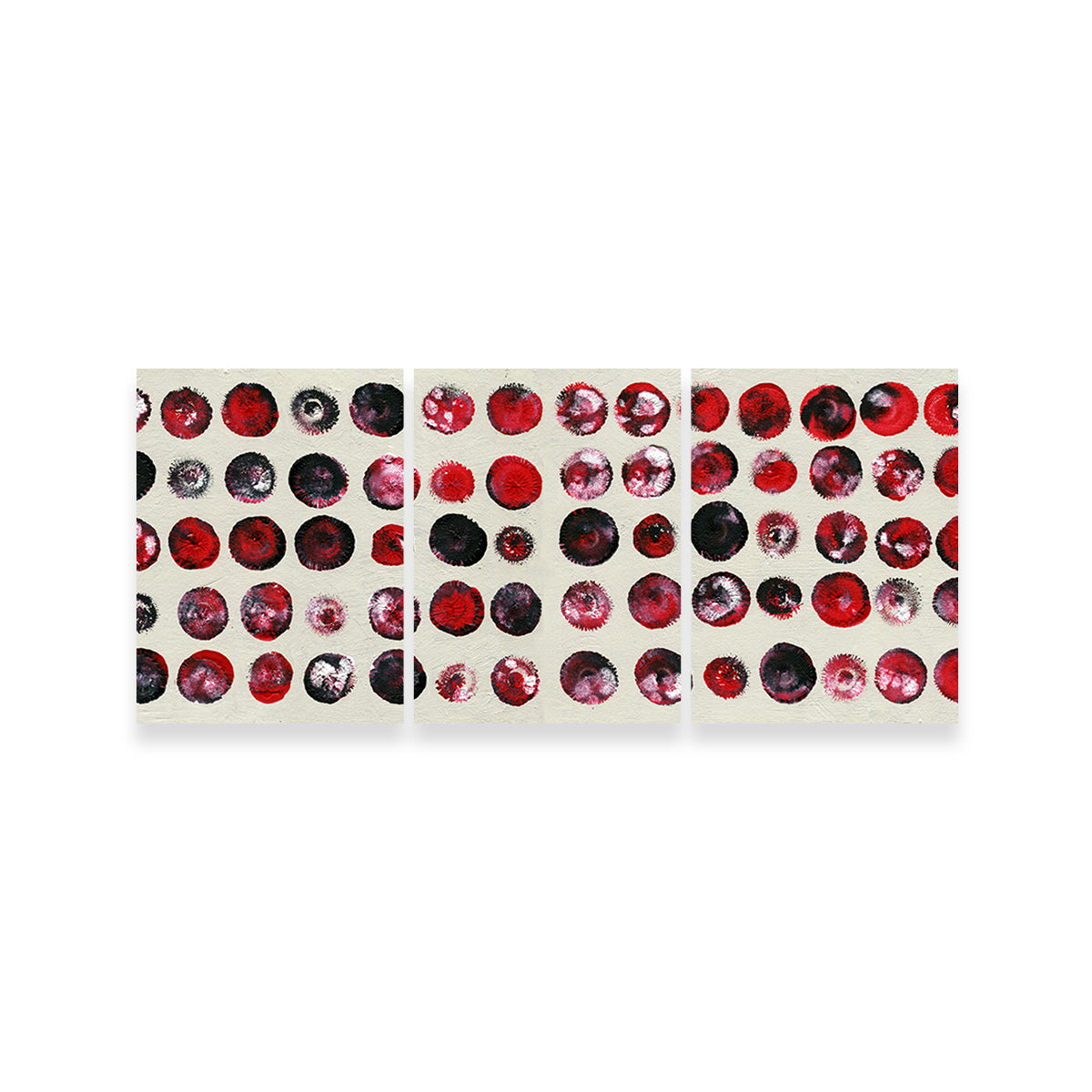 Red Circles Wall Art