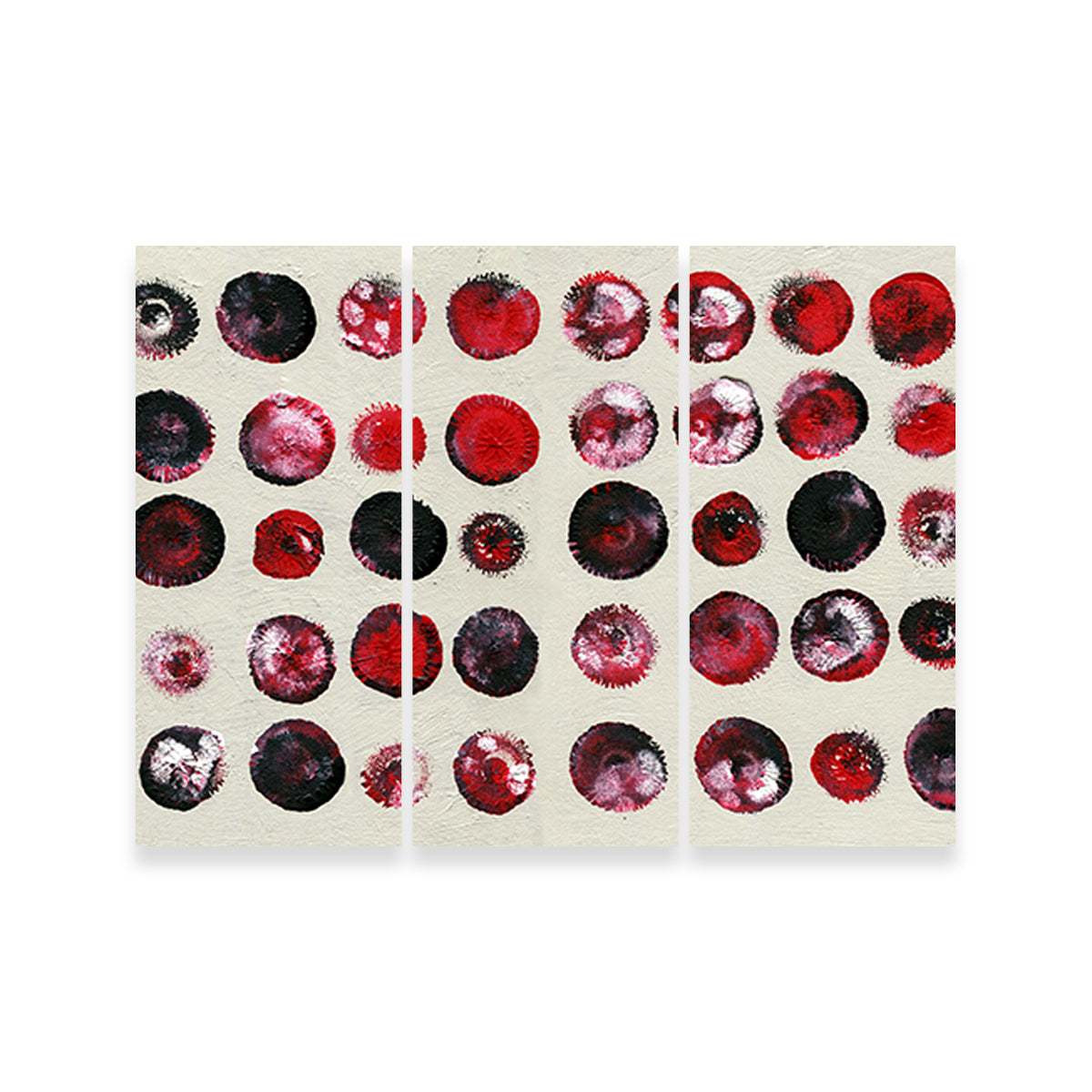 Red Circles Wall Art