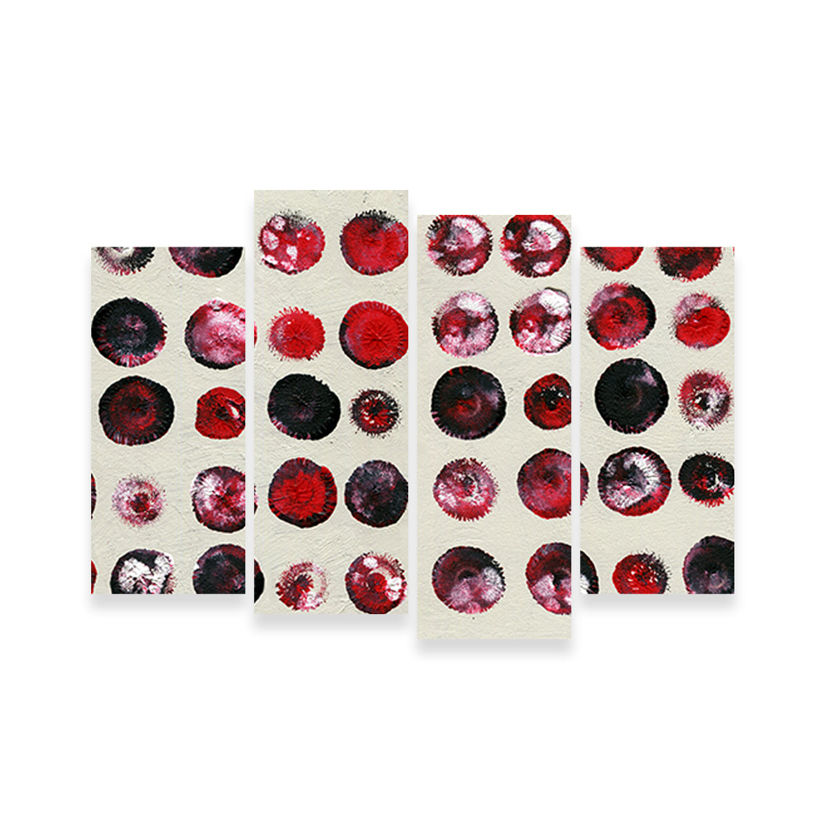 Red Circles Wall Art