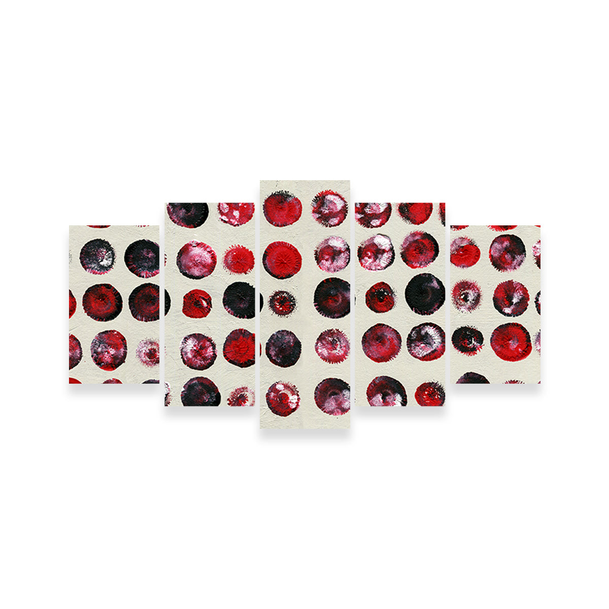 Red Circles Wall Art